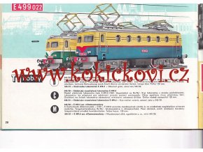 KATALOG VLÁČKŮ TT 196? - A5 - 48 STRAN - LOMOTIVA E 499