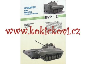 Bojové vozidlo pěchoty BVP-2 - reklamní prospekt A4 - UNIMPEX MARTIN CZECHOSLOVAKIA