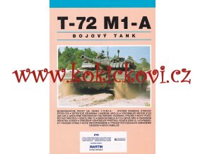 T - 72 M1-A - BOJOVÝ TANK - REKLAMNÍ PROSPEKT A4 - 1 LIST 2 STRANY ČESKY