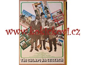 Tři chlapi na cestách - OBŘÍ FILMOVÝ PLAKÁT A1 - Alexej JAROŠ -1973