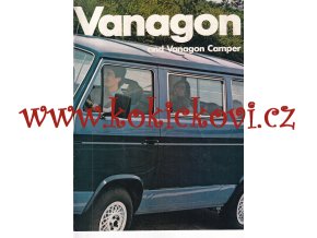 VOLKSWAGEN VANAGON & VANAGON CAMPER USA Sales Brochure 1983