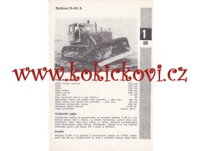 BULDOZER D-494 A  - REKL. PROSPEKT