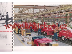 REKLAMNÍ PUBLIKACE TOVÁRNY NA AUTOMOBILY A MOTOCYKLY NSU - 196? - 42 STRAN - WILKOMMEN BEI NSU - KROUŽKOVÁ VAZBA