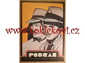 PODRAZ - filmový plakát A3 -  Robert Redford - Paul Newman - USA 1975 - Karel Machálek