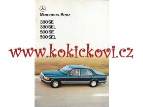 Mercedes - Benz 380 SE, 380 SEL, 500 SE, 500 SEL - prospekt