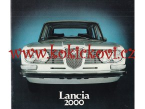 1971 LANCIA 2000 REKLAMNÍ PROSPEKT - 18 STRAN
