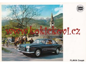 1967 LANCIA FLAVIA COUPÉ 1800 REKLAMNÍ PROSPEKT - 4 STRANY A4