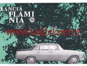 1965 LANCIA FLAMINIA SALOON REKLAMNÍ PROSPEKT - 4 STRANY A4