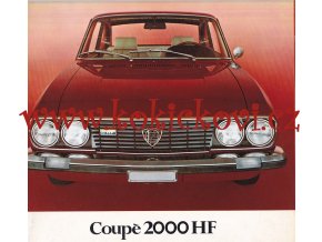 1973 LANCIA 2000 HF REKLAMNÍ PROSPEKT - 16 STRAN A4