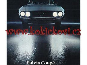 1971 LANCIA FULVIA COUPE REKLAMNÍ PROSPEKT - 14 STRAN