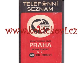 Telefonní seznam Praha 1990-91, BYTOVÉ STANICE N-Ž - A4 - 374 stran