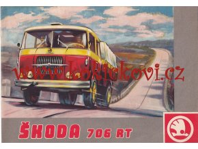 Škoda 706 RT - Motokov - prospekt - 12 STRAN A4 - TEXTY NĚMECKY -