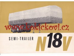 TATRA 138 NÁVĚS N 18 V - reklamní prospekt - MOTOKOV 1966 - 1 list, 2 strany - anglicky
