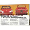 PROSPEKT FIAT 850 SPORT COUPÉ POŠKOZENO POPISEK