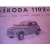 Škoda 1102 vydání 1950 4 JAZYKY DEUTSCH ENGLISH