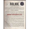 ČASOPIS ROLNÍK ROČNÍK 3 Z ROKU 1866