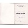 TRAKTOR URSUS ORIG. NÁVOD K OBSLUZE NĚMECKY 1976