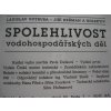 SPOLEHLIVOST VODOHOSPODÁŘSKÝCH DĚL PRAHA 1993 496 STRAN