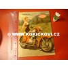 MOTOCYKL JAWA 125 A 175 SEXY LETÁK S KRÁSNOU DÍVKOU