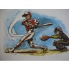 Zahrajte si softball - ilustrace Kája Saudek neprodejný výtisk