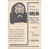 ORLÍK STÍNĚNÁ TŘÍLAMPOVKA RADIO MELEZINEK ORIGINÁL NÁVOD C.1933