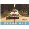 ŠKODA 440 ORIGINÁLNÍ PROSPEKT ROK 1957 A5 ROZKLÁDACÍ A5