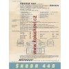 ŠKODA 440 ORIGINÁLNÍ PROSPEKT ROK 1957 A5 ROZKLÁDACÍ A5