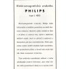 ELEKTROMAGNETICKÁ ZVUKOVKA PHILIPS 1933 REKLAMNÍ PROSPEKT