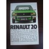 Renault 20 - prospekt - 28 stran - text německy, četné fotografie