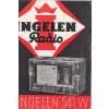 RADIO LETÁK INGELEN 541 W RADIO - REKLAMNÍ LETÁK A5