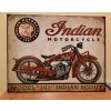 REPLIKA - KOVOVÁ DEKORATIVNÍ CEDULE MOTOCYKL INDIAN MODEL 101