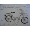 WERKSTATTENHANDBUCH MOPED JAWA TYP 210 - DÍLENSKÁ PŘÍRUČKA NĚMECKY A4 POVAŽSKÉ STROJÁRNE 198?