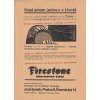 REKLAMNÍ LETÁK PNEUMATIKY FIRESTONE 1A4 OBOUSTRANNĚ 1932