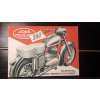 JAWA 350 ORIGINÁLNÍ PROSPEKT Z ROKU 1954 TEXT ANGLICKY