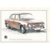 ŠKODA 110 LUX SPORT - REKLAMNÍ KRESBA REPRODUKCE - VLADIMÍR BIDLO - 1972