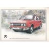 ŠKODA 120 LS - REKLAMNÍ KRESBA REPRODUKCE - VLADIMÍR BIDLO - 1977