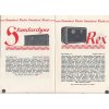 Standard Radio - katalog produkce 1931-32 reklamní prospekt - 12 stran - A5 - Standard REX - 3b -4b- 8b