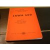 JAWA 500 typ 15 - 1952 - seznam náhradních součástí - poškozeno viz popisek