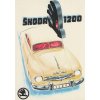 ŠKODA 1200 - REPRINT REKLAMNÍHO MOTIVU - FORMÁT A4 - DEKORACE
