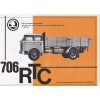 ŠKODA 706 RTC nákladní automobil - reklamní leták - 1 list A4 - texty NĚMECKY