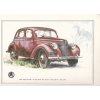 ŠKODA RAPID 1500 OHV - REKLAMNÍ KRESBA REPRODUKCE - VLADIMÍR BIDLO - 24 X 31 CM