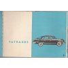 Tatra 603 - příručka pro řidiče osobního automobilu - 1960 - česky - velmi pěkný stav