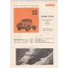 Tatra 137 NT - dvounápravový tahač návěsů - prospekt - 4 strany A4 - 1961