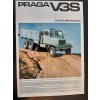PRAGA V3S REKLAMNÍ PROSPEKT A4 - NĚMECKY PROCVAKNUTO - 1970