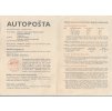 AUTOPOŠTA 1937 - REKLAMNÍ PROSPEKT ARCHITEKT JONÁŠ - 4 STRANY A5