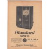 Reklamní prospekt radio Tungsram Standard Super 33 - A4 - 1 list, 2 strany
