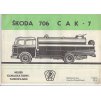 Škoda 706 CAK-7 - cisternový kanalizační automobil - prospekt - VSS Košice - Motokov