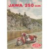MOTOCYKL JAWA 250 - ORIGINÁLNÍ BAREVNÝ PROSPEKT - ANGLICKY - A5 -MOTOKOV