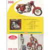 MOTOCYKL JAWA 250 - 350 - ORIGINÁLNÍ BAREVNÝ PROSPEKT - ANGLICKY