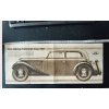 JAWA 700 reklamní prospekt na automobil ze 30. let - texty německy